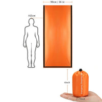 Waterproof lightweight thermal emergency sleeping bag