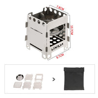 Lixada folding wood stove