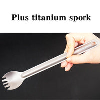 TiTo titanium long handle spoon / spork