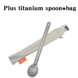 TiTo titanium long handle spoon / spork