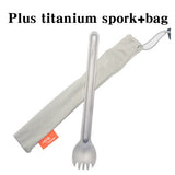 TiTo titanium long handle spoon / spork