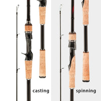 Obei HURRICANE 3 section baitcasting fishing rod