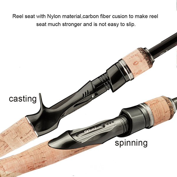 Obei HURRICANE 3 section baitcasting fishing rod – LifeOutdoor Obei HURRICANE 3 section baitcasting fishing rod – LifeOutdoor