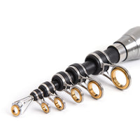 Lixada Telescopic full kit fishing rod gear +spinning reel+ line lures hooks with bag