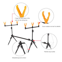 Lixada adjustable fishing rod stand