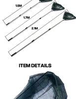 Aluminum Alloy 150/170/210cm Retractable Fishing Net Telescoping Foldable