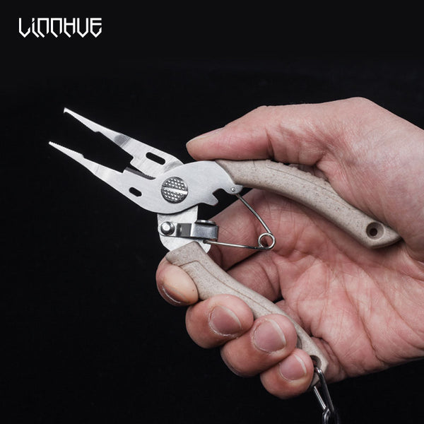 LINNHUE Stainless steel multifunctional fishing pliers hook remover