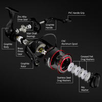 KastKing Brutus super light spinning fishing reel 8KG max drag 5.0:1 gear ratio