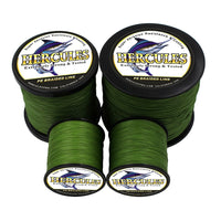 Hercules Braided fishing line for saltwater fishing 8 strands army green 100% PE