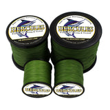 Hercules Braided fishing line for saltwater fishing 8 strands army green 100% PE