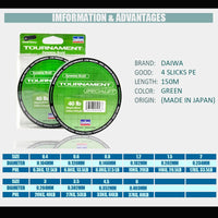 DAIWA Simago fishing line 4 strands PE braided multifilament