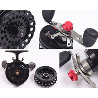 LEO DWS60 4 + 1BB 2.6:1 65MM Fly Fishing Reel Wheel with High Foot Fishing Reels Fishing Reel Wheels