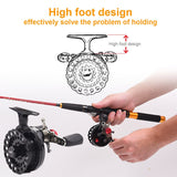 LEO DWS60 4 + 1BB 2.6:1 65MM Fly Fishing Reel Wheel with High Foot Fishing Reels Fishing Reel Wheels