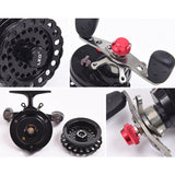 LEO DWS60 4 + 1BB 2.6:1 65MM Fly Fishing Reel Wheel with High Foot Fishing Reels Fishing Reel Wheels