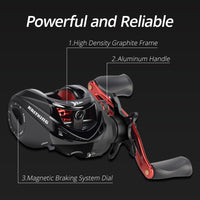 KastKing Brutus baitcasting fishing reel 6.3:1 gear ratio