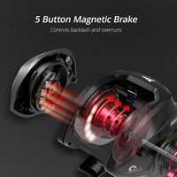 KastKing Brutus baitcasting fishing reel 6.3:1 gear ratio