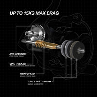 Piscifun carbon X spinning reel gear ratio 5.2:1 / 6.2:1  11 BB 1000 2000 3000 4000