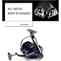 Q&L Fishing reels with metal cup speed ratio  5.5:1  3000 5000 7000 17+1BB