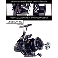 Q&L Fishing reels with metal cup speed ratio  5.5:1  3000 5000 7000 17+1BB
