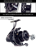 Q&L Fishing reels with metal cup speed ratio  5.5:1  3000 5000 7000 17+1BB