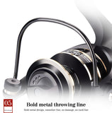 Q&L Fishing reels with metal cupspeed ratio 5.2:1 AC2000-7000 5+1BB