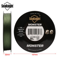 SeaKnight Monster S9 300M PE fishing line 9 strand reverse spiral tech multifilament