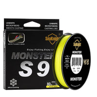 SeaKnight Monster S9 300M PE fishing line 9 strand reverse spiral tech multifilament
