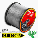 JOSBY 8 Strands 10-78LB PE Braided fishing wire multifilament