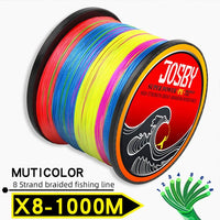 JOSBY 8 Strands 10-78LB PE Braided fishing wire multifilament