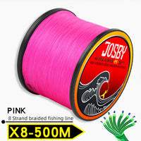JOSBY 8 Strands 10-78LB PE Braided fishing wire multifilament