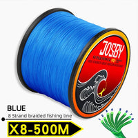 JOSBY 8 Strands 10-78LB PE Braided fishing wire multifilament