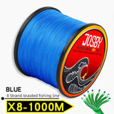 JOSBY 8 Strands 10-78LB PE Braided fishing wire multifilament