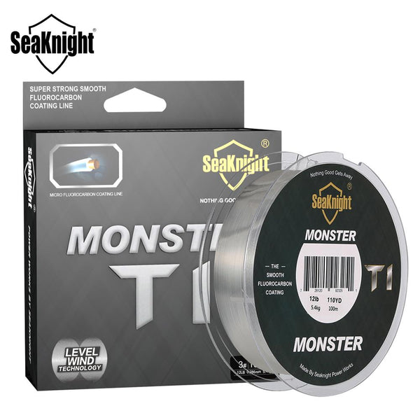 SeaKnight MONSTER T1 100% fluorocarbon coating fishing line 100M