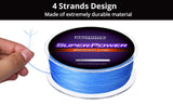 KastKing Durable PE braided fishing line 6-80LB 4 strands 300M