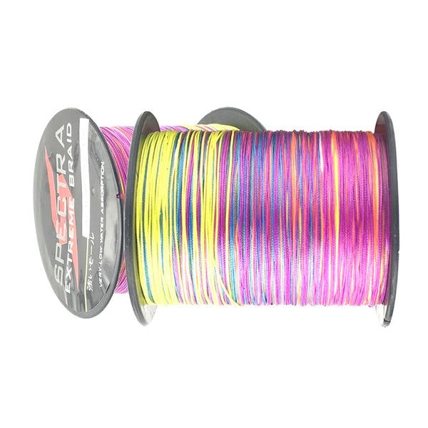 12 Strands multicolor lure line PE braided wire multifilament weaving