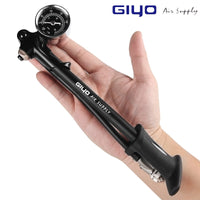 GIYO Foldable 300psi High-pressure Bike Air Shock Pump with Lever & Gauge