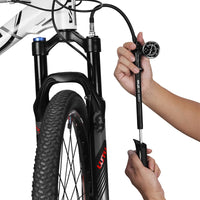GIYO Foldable 300psi High-pressure Bike Air Shock Pump with Lever & Gauge