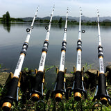 GHOTDA NEW High Carbon Portable Telescopic Fishing Rod 2.1M -3.6M