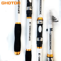 GHOTDA NEW High Carbon Portable Telescopic Fishing Rod 2.1M -3.6M