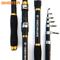 GHOTDA NEW High Carbon Portable Telescopic Fishing Rod 2.1M -3.6M