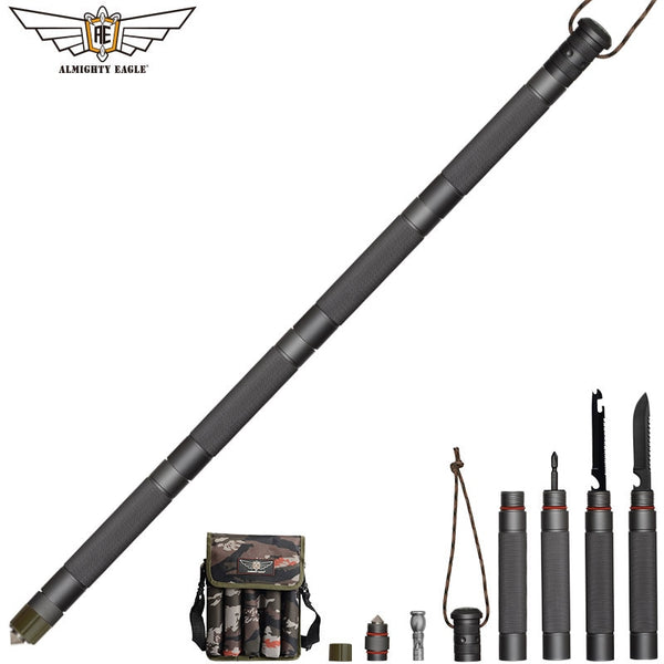 ALMIGHTY EAGLE Outdoor defense Tactical stick Alpenstock Hiking Camping equipment