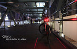 GIYO Battery Pack Bicycle Light USB Rechargeable Lamp