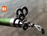 GHOTDA 2.1M/2.4M/2.7M/30.M/3.6M carp fishing rod feeder hard FRP carbon fiber
