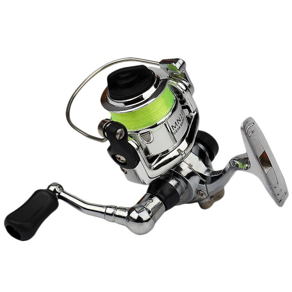 Mini 100 Pocket Spinning Fishing Reel 4.3:1 Metal Wheel