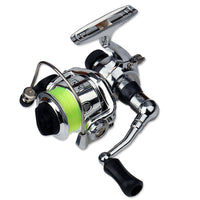 Mini 100 Pocket Spinning Fishing Reel 4.3:1 Metal Wheel