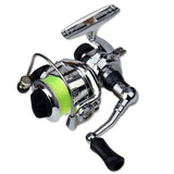 Mini 100 Pocket Spinning Fishing Reel 4.3:1 Metal Wheel