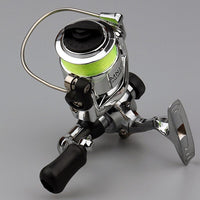 Mini 100 Pocket Spinning Fishing Reel 4.3:1 Metal Wheel