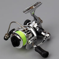 Mini 100 Pocket Spinning Fishing Reel 4.3:1 Metal Wheel