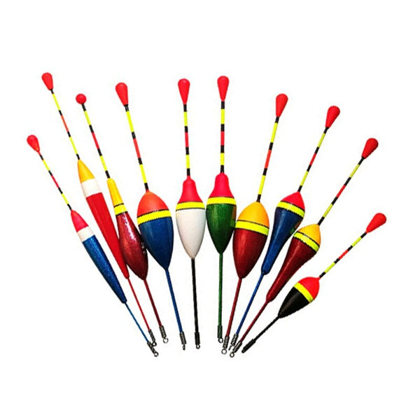 10Pcs/Lot Fishing Floats Set Buoy Fishing Light Stick Floats Fluctuate Mix Size Color Float Buoy For Fishing Accessories