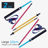 2PCS AONIJIE Lightweight Folding Collapsible Quick Lock Trekking Pole